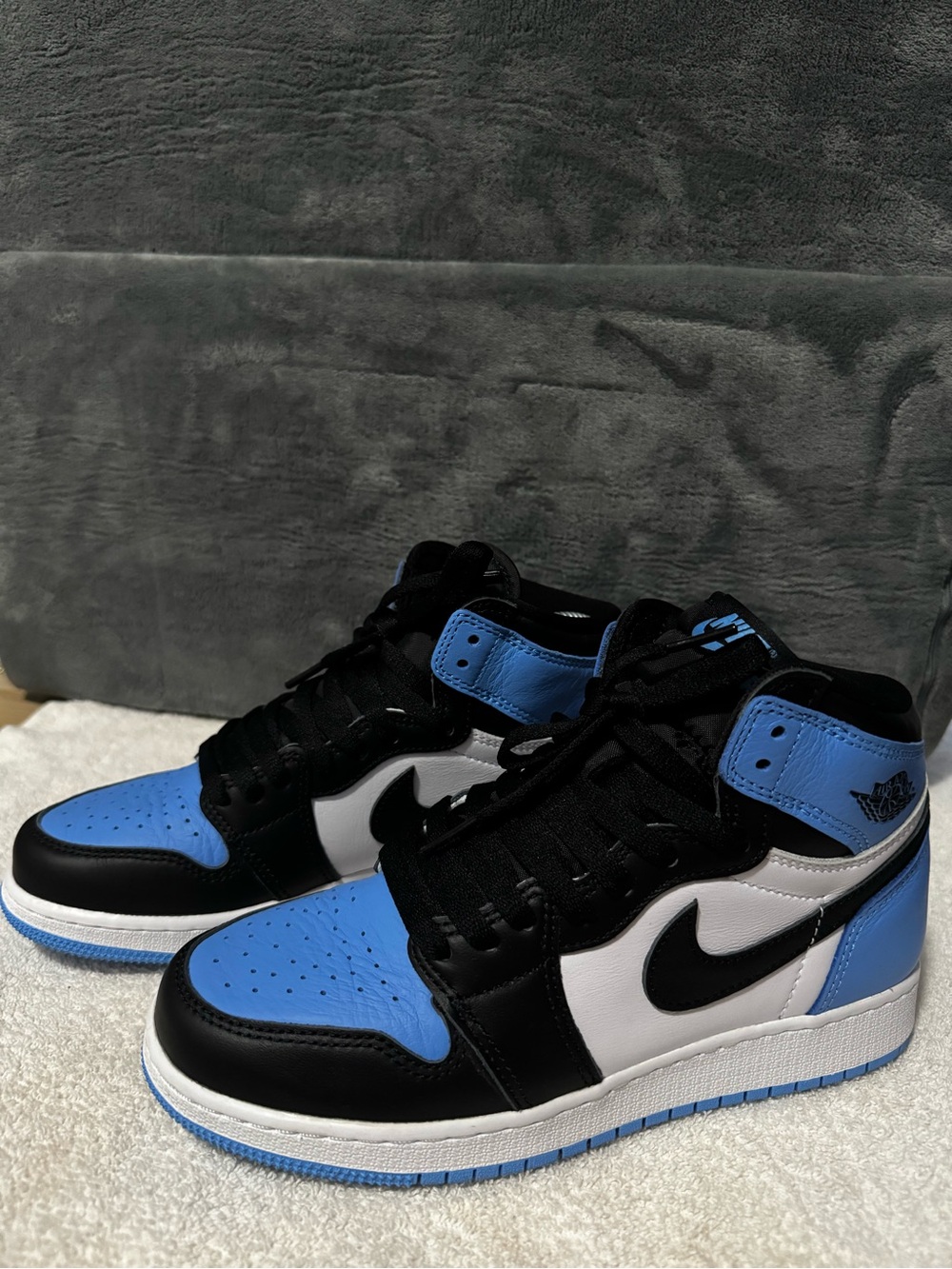 6Y or Women’s 7.5-8 Nike Air Jordan 1 Mid Retro - Black/White/University Blue